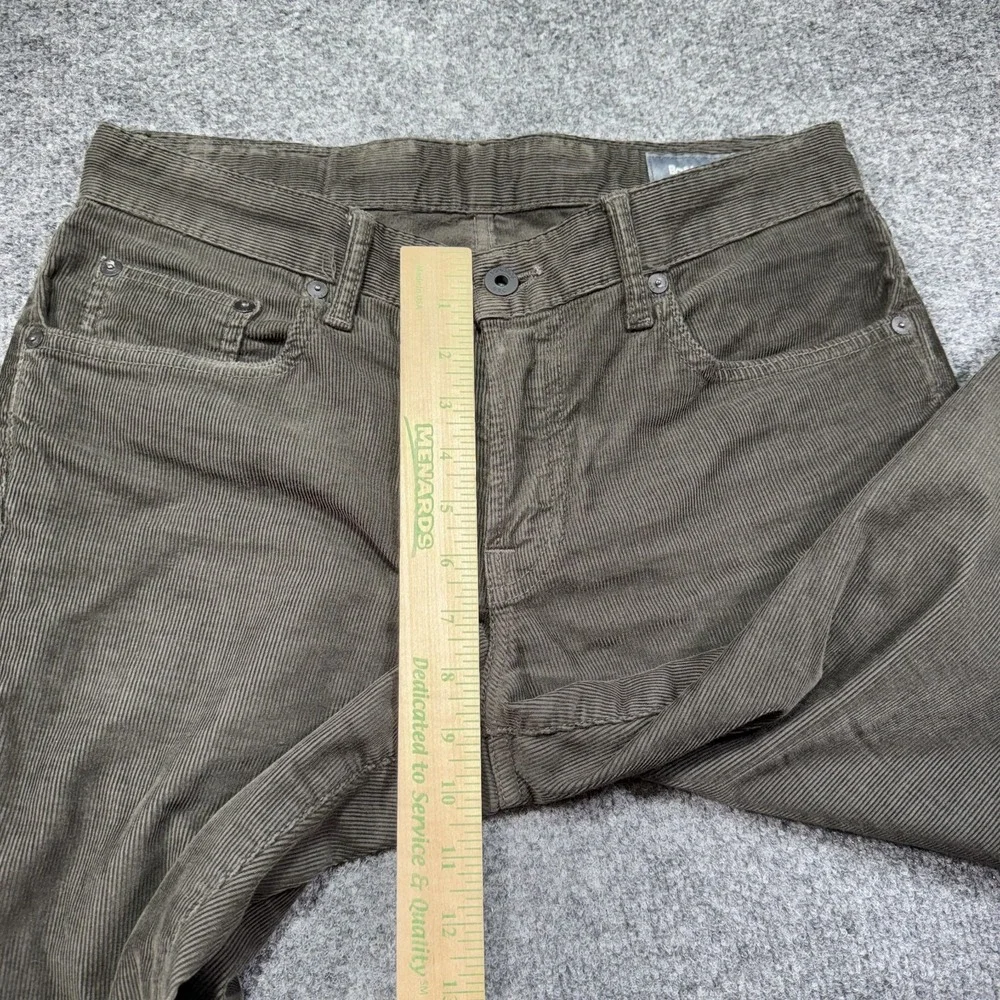 Bonobos Corduroy Pants Men's 30x30 Green Straight Stretch‎ Outdoor Casual Chino